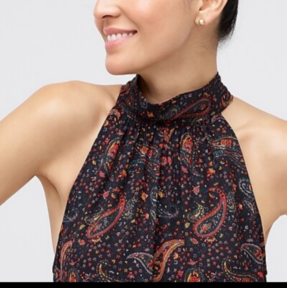J crew Tie-neck top